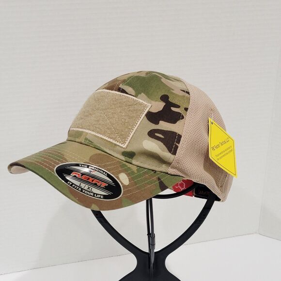Re Factor Blasting Cap Tactical Hat L/XL FlexFit Multicam Camo US Army Patch - Picture 3 of 15